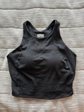 Duluth Trading Co Black Alaskan Hardgear Racerback Crop Tank